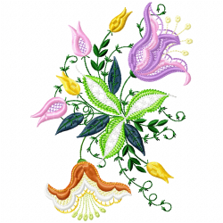 Flowers Embroidery Design 3